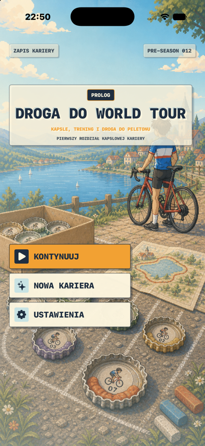 Menu główne Prologu z kapslami