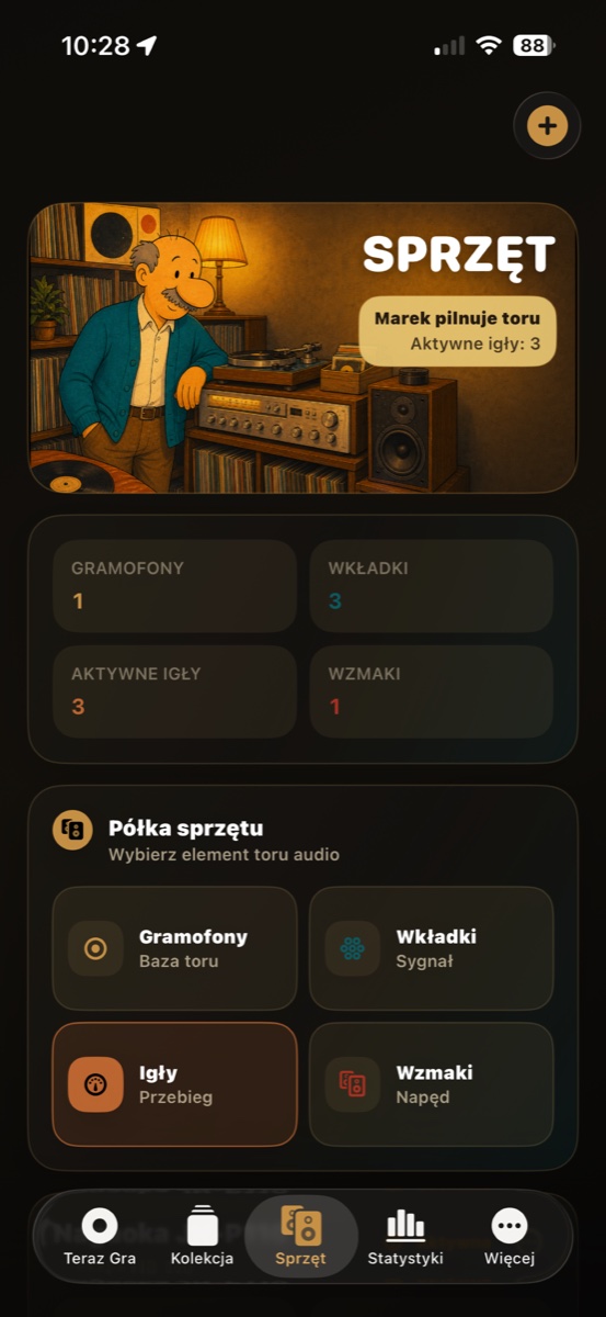 Ekran sprzętu audio
